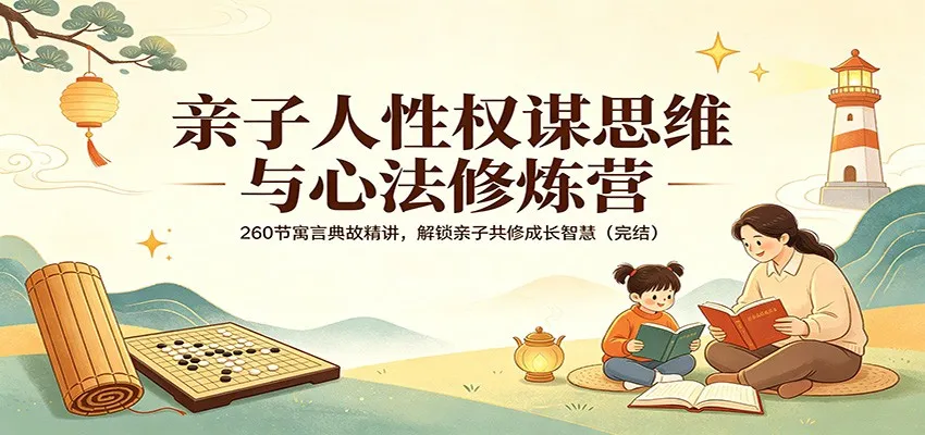 亲子人性权谋思维与心法修炼营：260节寓言典故精讲，解锁亲子共修成长智慧(完结)-33资源网