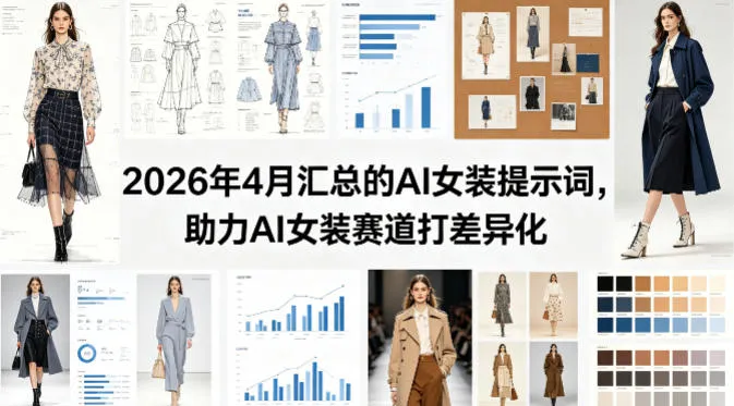 2026年4月汇总的AI女装提示词，助力AI女装赛道打差异化-33资源网