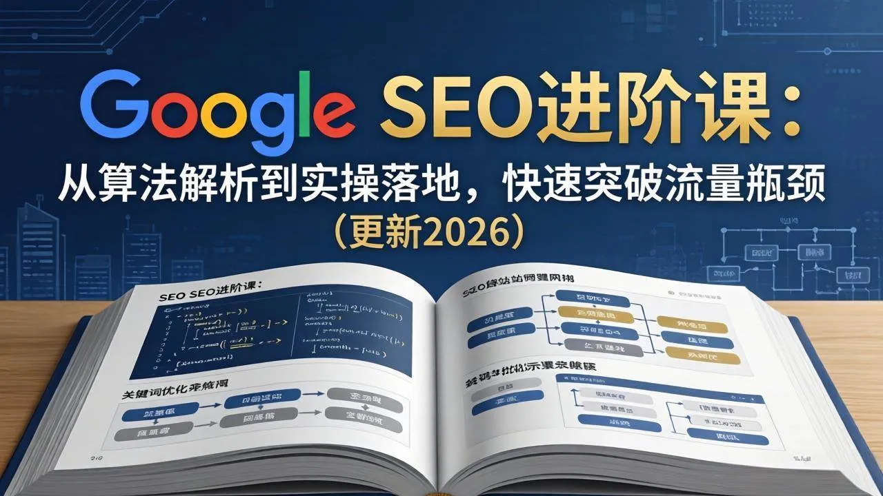 （18048期）Google SEO进阶课：从算法解析到实操落地，快速突破流量瓶颈（更新2026）-33资源网