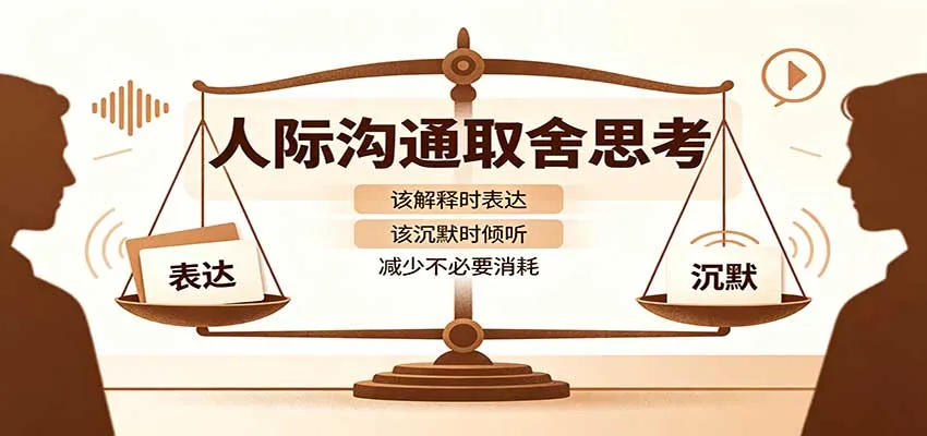 人际沟通取舍思考：分清解释与沉默边界，拿捏职场生活沟通分寸减少情绪内耗-33资源网