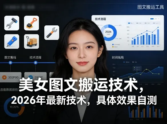 美女图文搬运技术，2026年最新技术，具体效果自测-33资源网