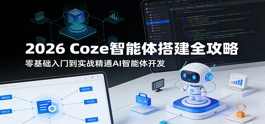 2026 Coze智能体搭建全攻略：零基础入门到实战精通AI智能体开发-33资源网