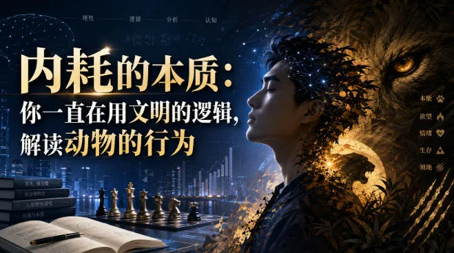 付费文章：内耗的本质：你一直在用文明的逻辑，解读动物的行为-33资源网