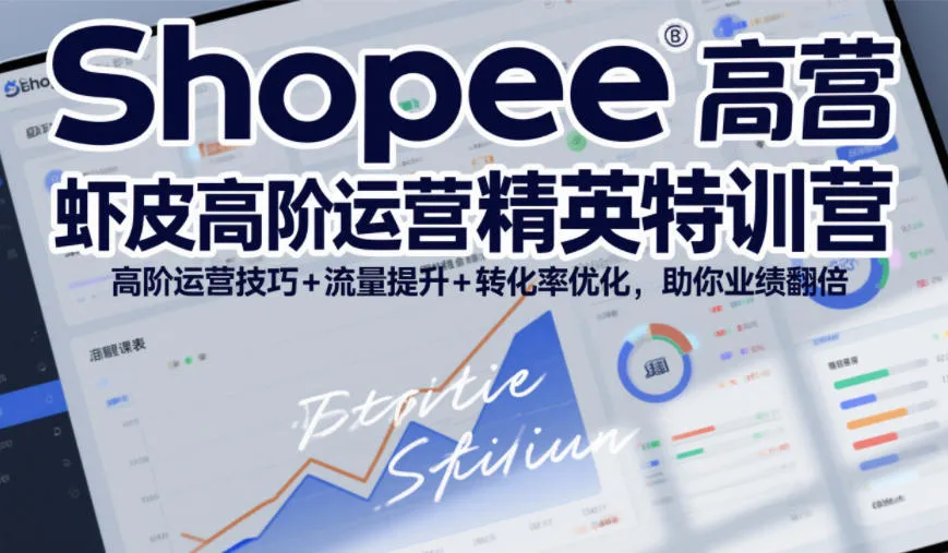 Shopee虾皮高阶运营精英特训营，高阶运营技巧+流量提升+转化率优化，助你业绩翻倍（更新26年5月）-33资源网
