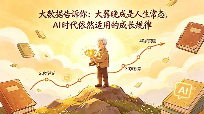 付费文章：大数据告诉你：大器晚成是人生常态，AI 时代依然适用的成长规律-33资源网