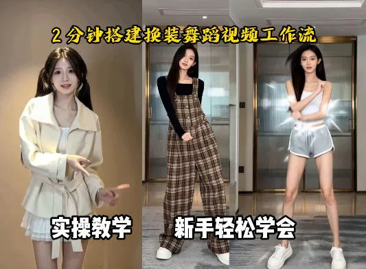 通过Coze工作流，制作《跳舞卡点换装视频》，两分钟制作完成，从0到1演示搭建过程-33资源网