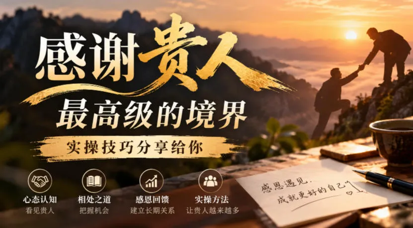 某公众号付费文章:感谢贵人最高级的境界,实操技巧分享给你 某公众号付费文章:感谢贵人最高级的境界,实操技巧分享给你