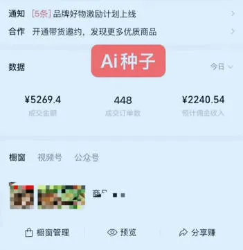 视频号AI种子带货，0粉0保证金就可做，人人能做，实操日入1k+-33资源网