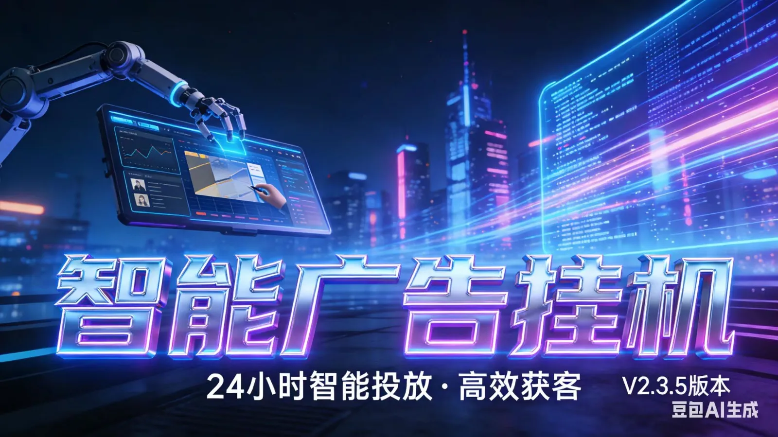 AI 广告云挂机 · 全域流量变现平台-33资源网