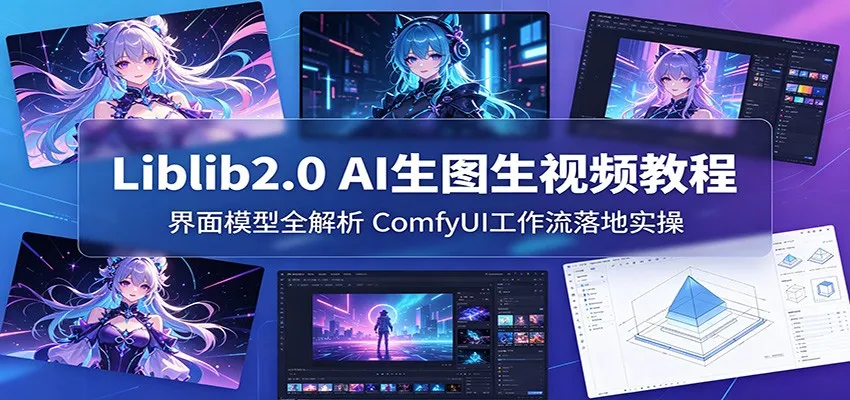Liblib2.0 AI生图生视频教程：界面模型全解析，ComfyUI工作流落地实操-33资源网