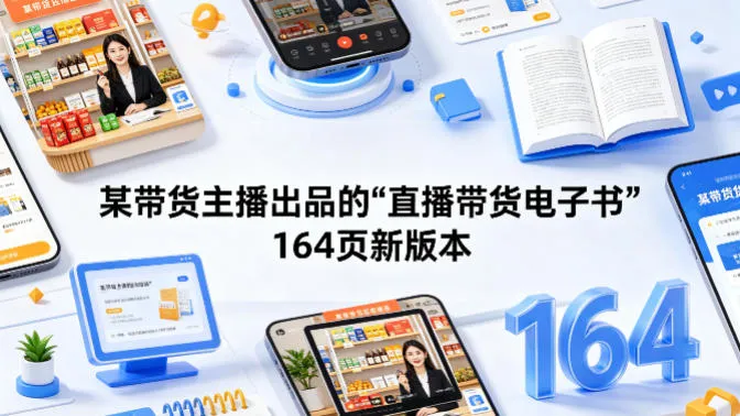 某带货主播出品的《直播带货电子书》164页新版本-33资源网