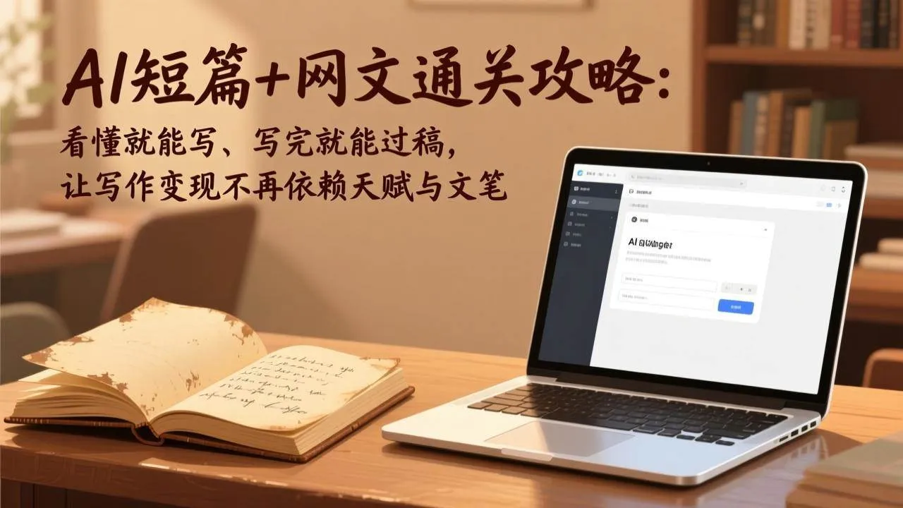 （17515期）AI短篇+网文通关攻略：看懂就能写、写完就能过稿，让写作变现不再依赖天赋与文笔-33资源网