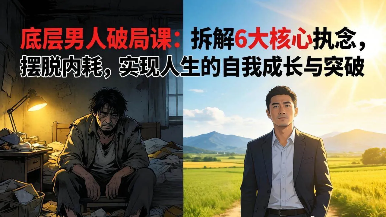 （17747期）付费文章：底层男人破局课：拆解 6 大核心执念，摆脱内耗，实现人生的自我成长与突破-33资源网