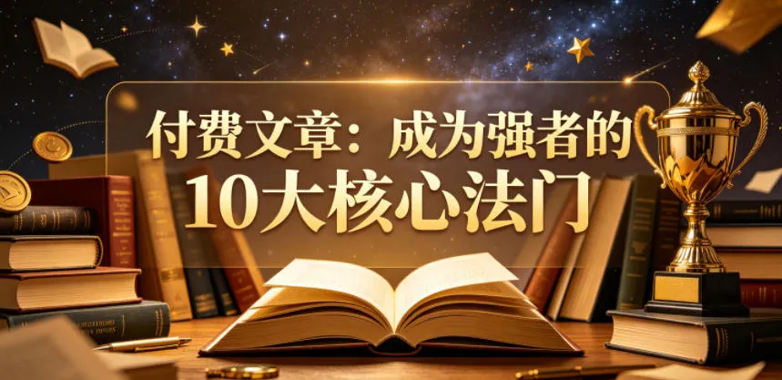 付费文章：成为强者的10大核心法门-33资源网