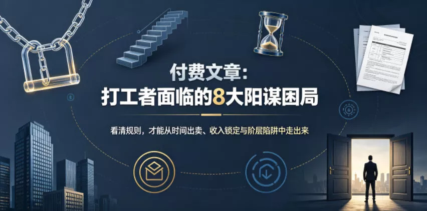 付费文章：打工者面临的8大阳谋困局-33资源网