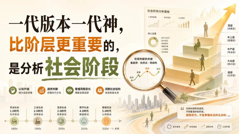 付费文章:一代版本一代神,比阶层更重要的,是分析社会阶段 付费文章:一代版本一代神,比阶层更重要的,是分析社会阶段