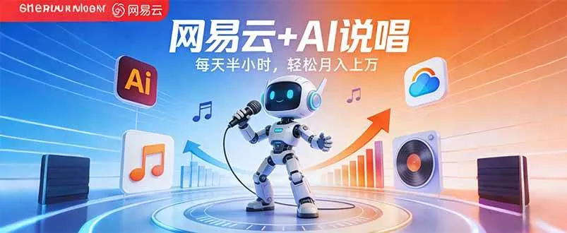 （17627期）网易云+AI说唱，每天半小时，轻松月入上万