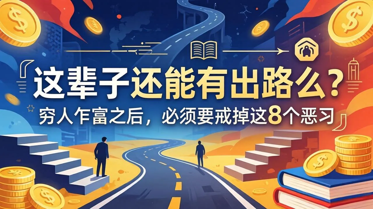 关于人生两篇付费文章【这辈子还能有出路么？】【穷人乍富之后，必须要戒掉这8个恶习】-33资源网