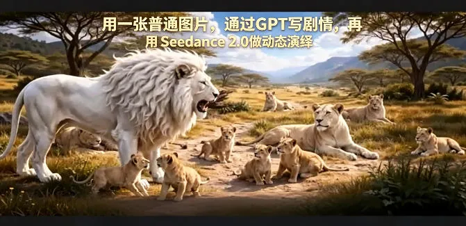 用一张普通图片，通过GPT写剧情，再用Seedance 2.0做动态演绎，居然能生成迪士尼风格搞笑动画-33资源网