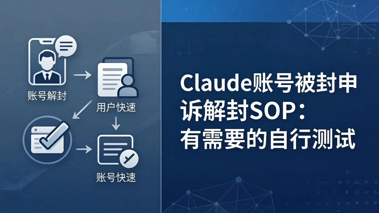 Claude账号被封申诉解封SOP：有需要的自行测试-33资源网
