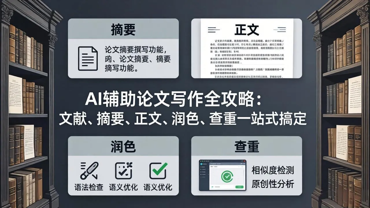 AI辅助论文写作全攻略：文献、摘要、正文、润色、查重一站式搞定-33资源网