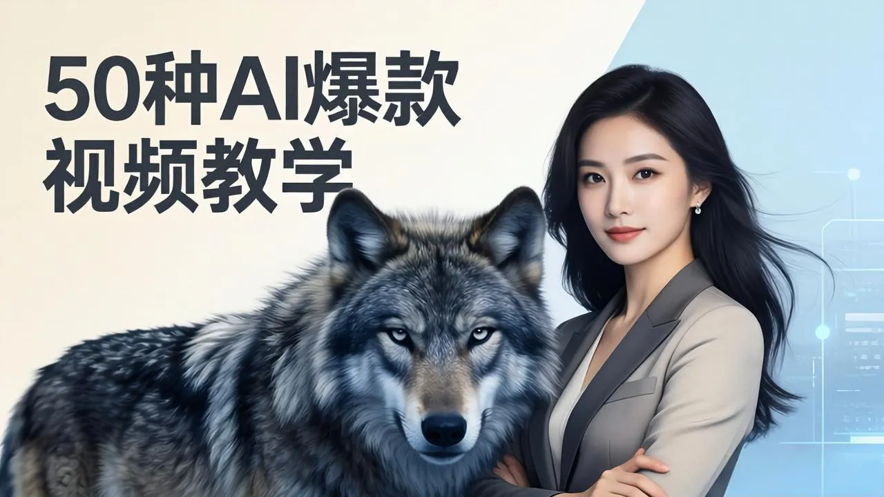 50种AI爆款视频教学：影视级古诗词+治愈萌宠+山海经蛟龙，高阶宝典商业落地-33资源网