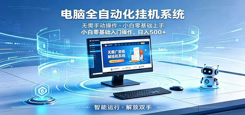 智能广告挂机无需值守，小白上手轻松实现每日增收-33资源网