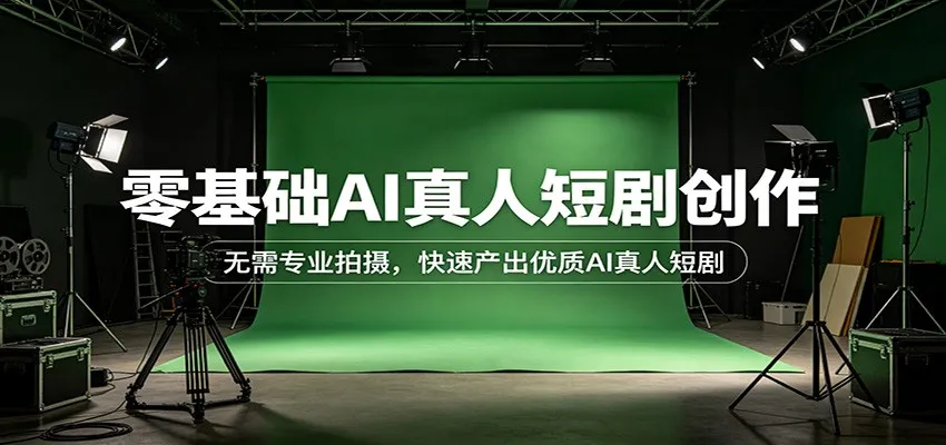 零基础AI真人短剧创作：无需专业拍摄，快速产出优质AI真人短剧-33资源网