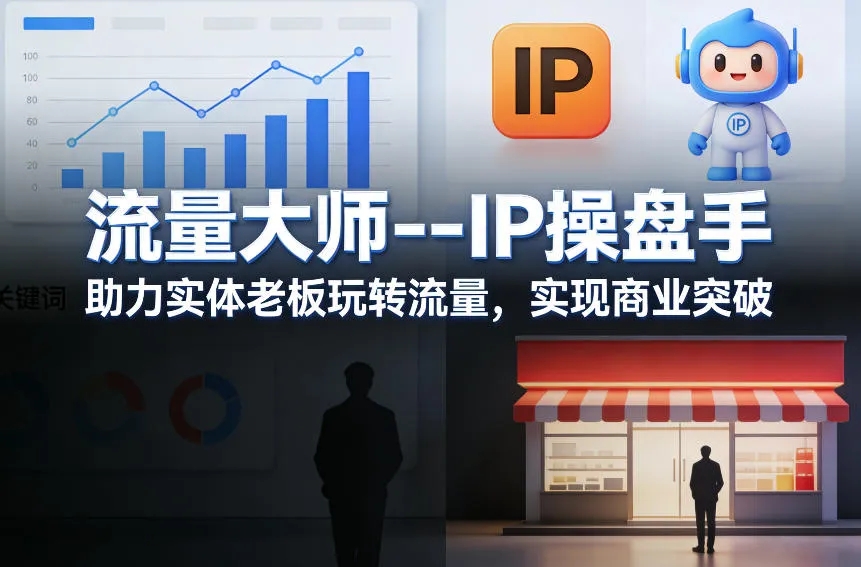流量大师—IP操盘手，助力实体老板玩转流量，实现商业突破-33资源网