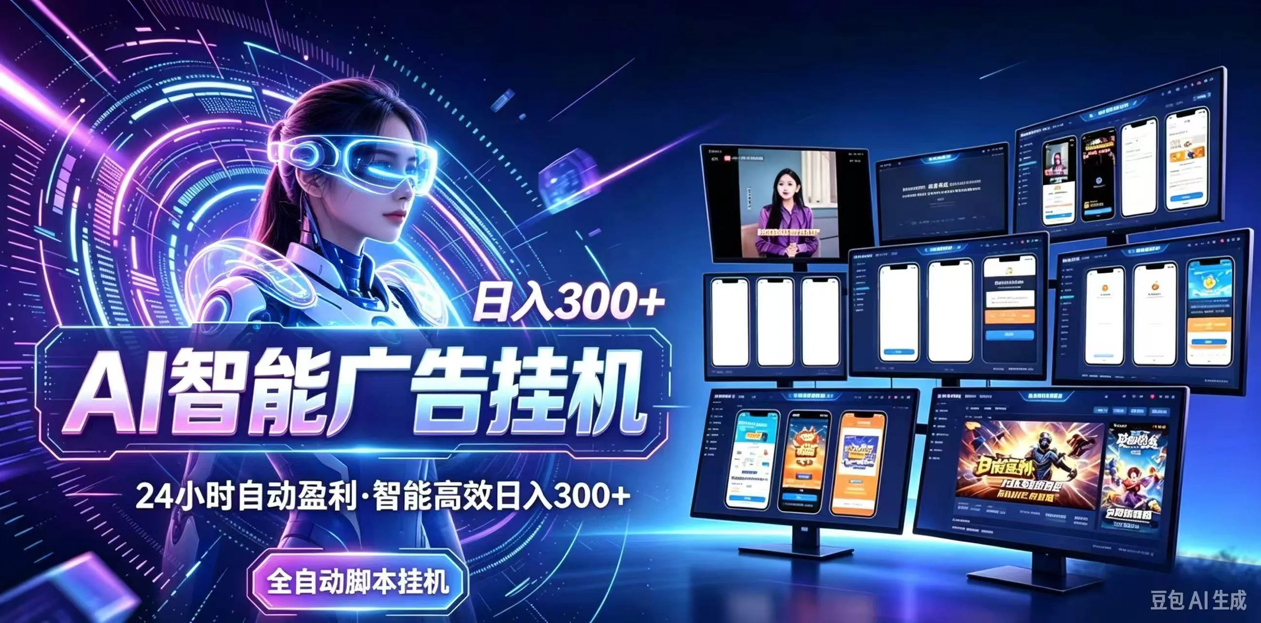 (21068期)24小时AI广告挂机|在家就能做的被动副业 (21068期)24小时AI广告挂机|在家就能做的被动副业