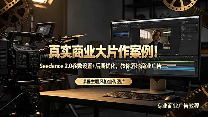 （18484期）真实商业大片作案例！Seedance 2.0参数设置+后期优化，教你落地商业广告-33资源网