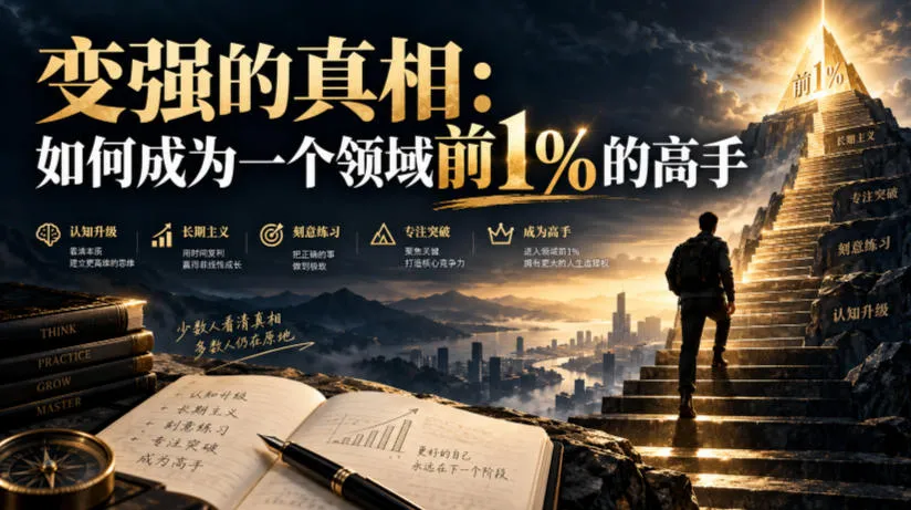付费文章:变强的真相:如何成为一个领域前1%的高手-33资源网