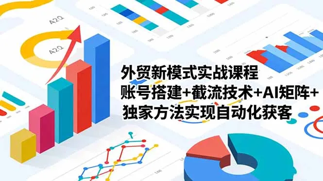 外贸新模式实战课程-更新2月，账号搭建+截流技术+AI矩阵+独家方法实现自动化获客-33资源网