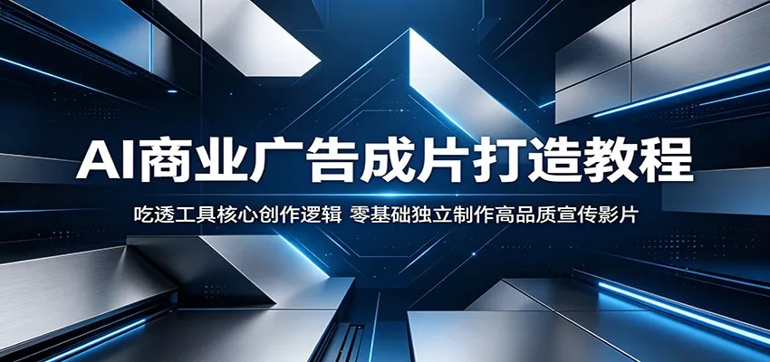 AI商业广告成片打造教程：吃透工具核心创作逻辑，零基础独立制作高品质宣传影片-33资源网