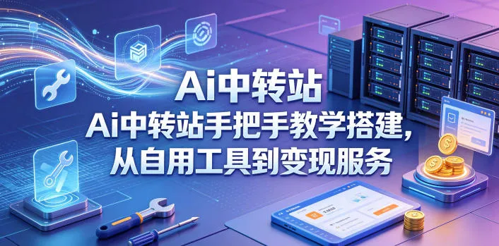 Ai中转站手把手教学搭建，从自用工具到变现服务-33资源网