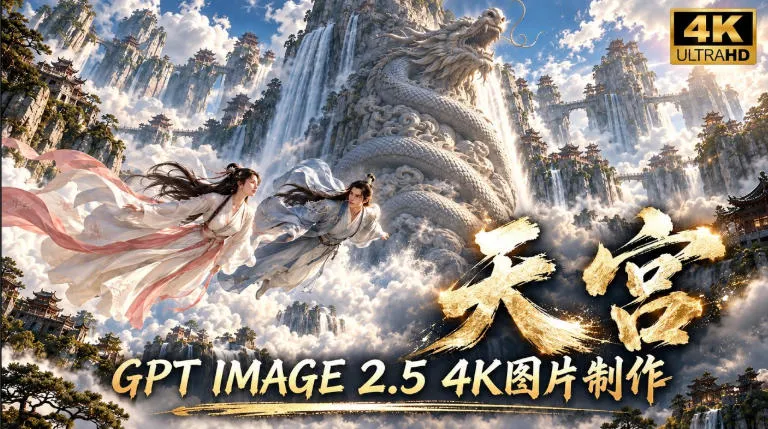 GPT Image 2.5实测!4K到底多清楚?皮肤、手指、修图与天宫场景全面测试-33资源网