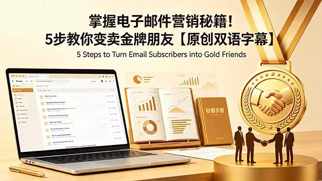 掌握电子邮件营销秘籍!5步教你变卖金牌朋友【原创双语字幕】-33资源网