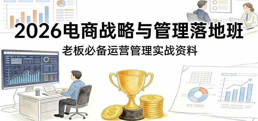 2026电商战略与管理落地班，老板必备运营管理实战资料-33资源网
