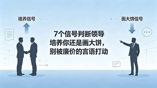 (18941期)付费文章:7个信号判断领导培养你还是画大饼,别被廉价的言语打动-33资源网