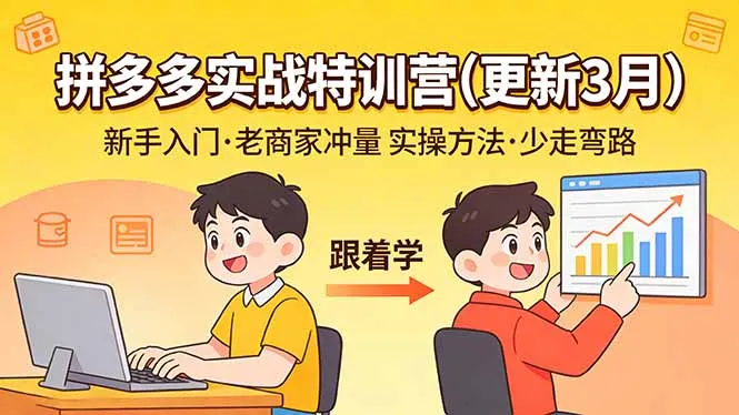 拼多多实战特训营(更新3月-33资源网