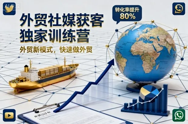 外贸社媒获客独家训练营，外贸新模式，快速做外贸(更新26年2月)-33资源网