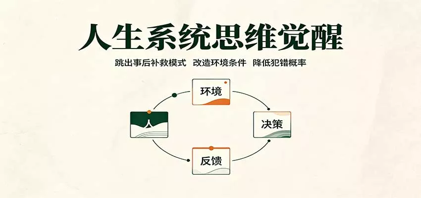 人生系统思维觉醒：跳出事后补救模式，改造环境条件，降低犯错概率-33资源网