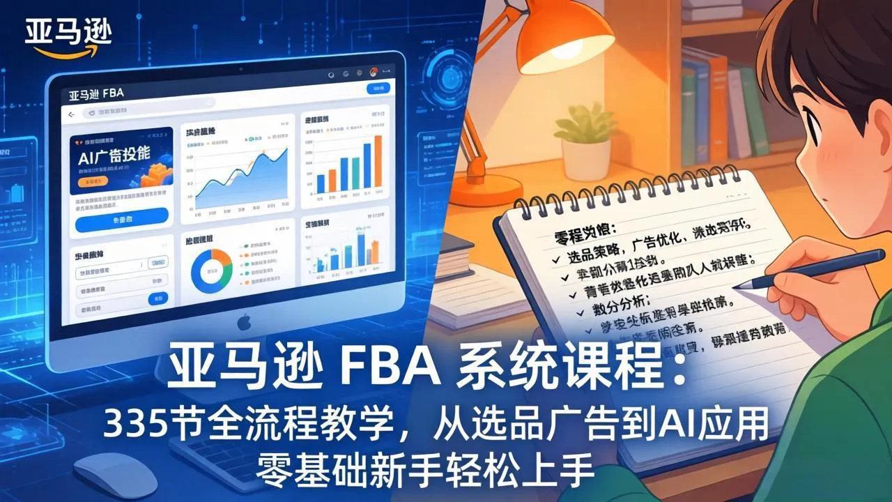 亚马逊 FBA 系统课程(更新26年3月-33资源网