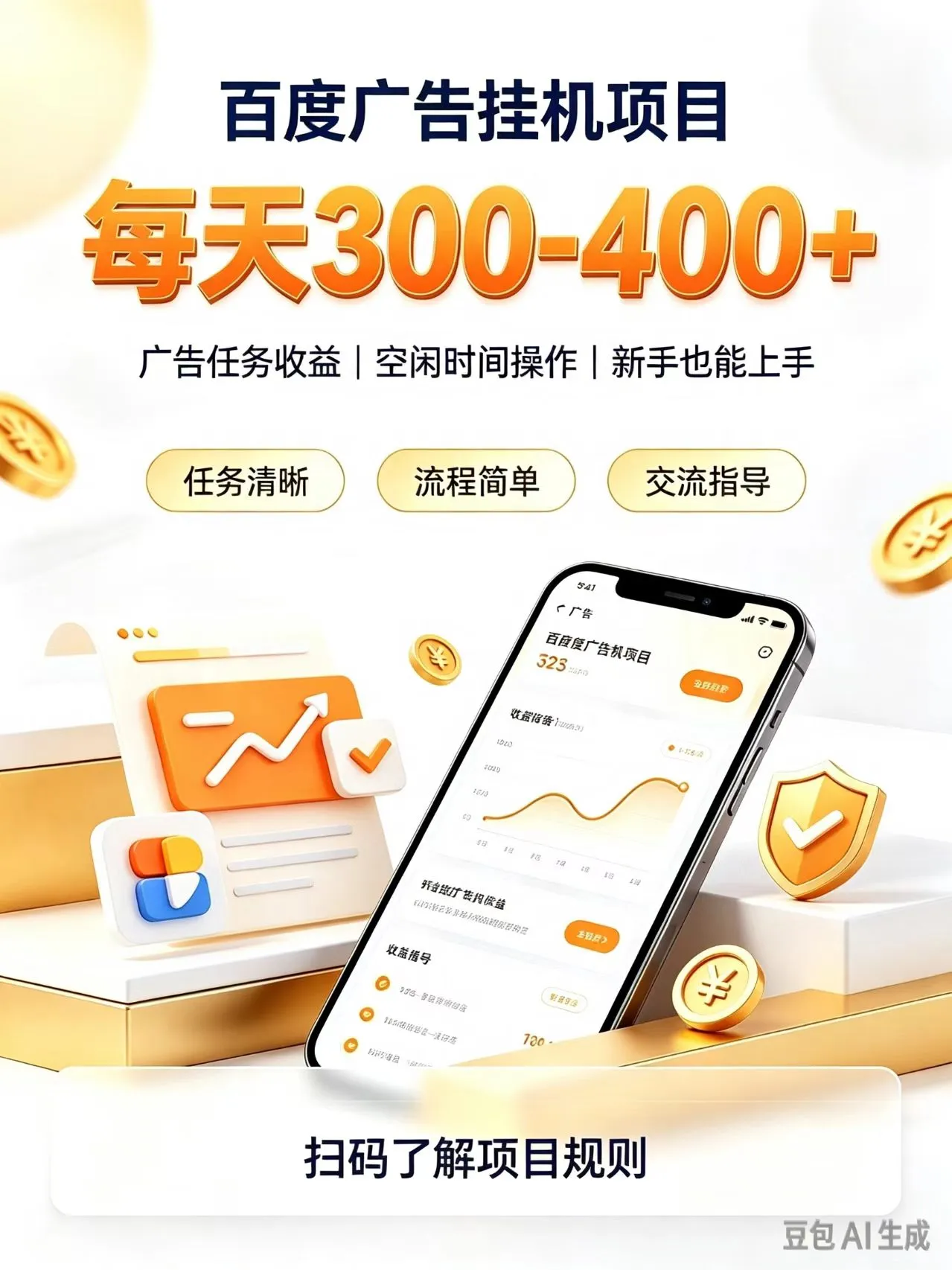 广告挂机0门槛副业，日赚300-400，躺赚稳定风口项目-33资源网