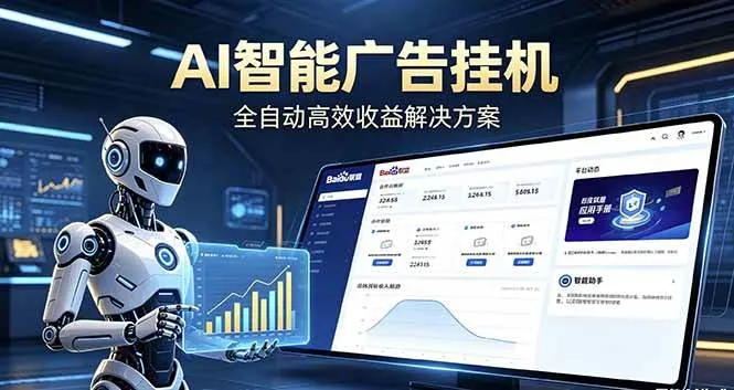 （18661期）Ai智能广告挂机 别再瞎折腾了！这个全自动挂机项目，新手当天见钱，告别频繁换项目的烦恼-33资源网