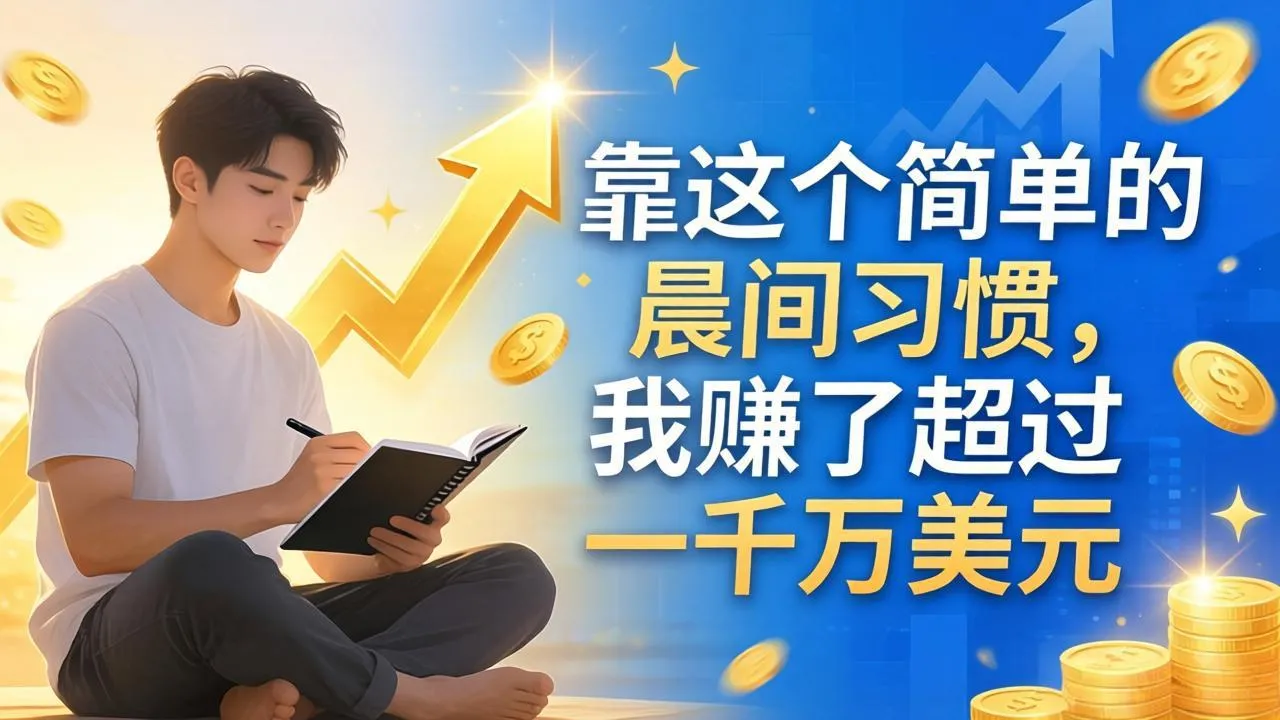 付费文章：靠这个简单的晨间习惯，我赚了超过一千万美元-33资源网