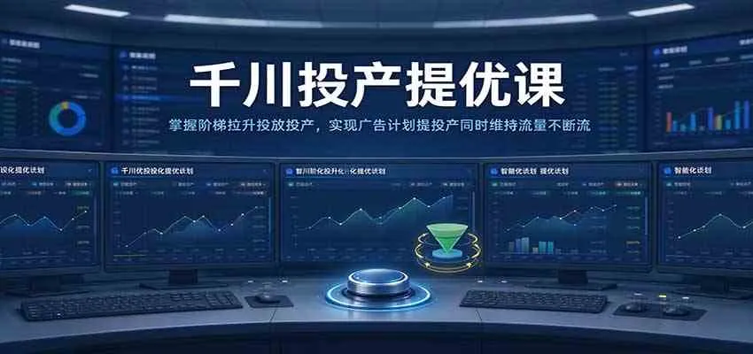 千川投产提优课:掌握阶梯拉升投放投产,实现广告计划提投产同时维持流量不断流-33资源网