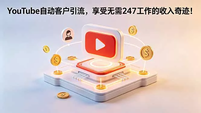 YouTube 自动客户引流，享受无需 247 工作的收入奇迹！【原创双语字幕】-33资源网