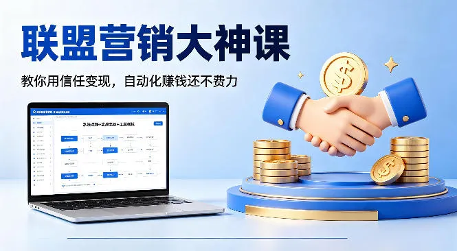 联盟营销大神课，教你用信任变现，自动化賺钱还不费力【原创双语字幕】-33资源网