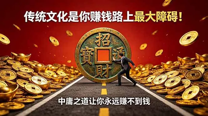 (18872期)付费文章:传统文化是你赚钱路上最大障碍!中庸之道让你永远赚不到钱-33资源网